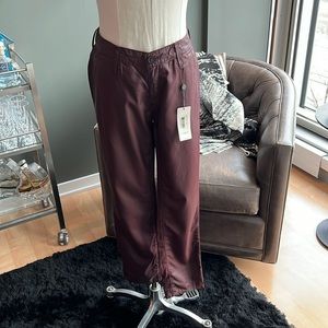 AG Adriano Goldschmied Burgundy Trousers